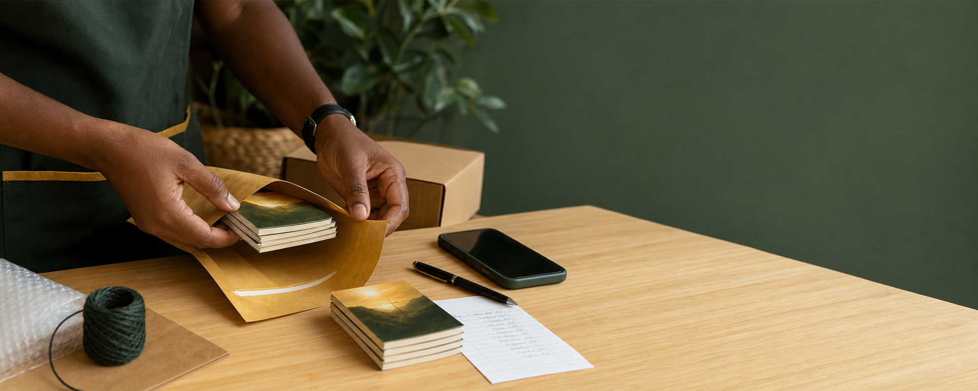 Preparing gospel tract orders for delivery
